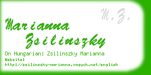 marianna zsilinszky business card